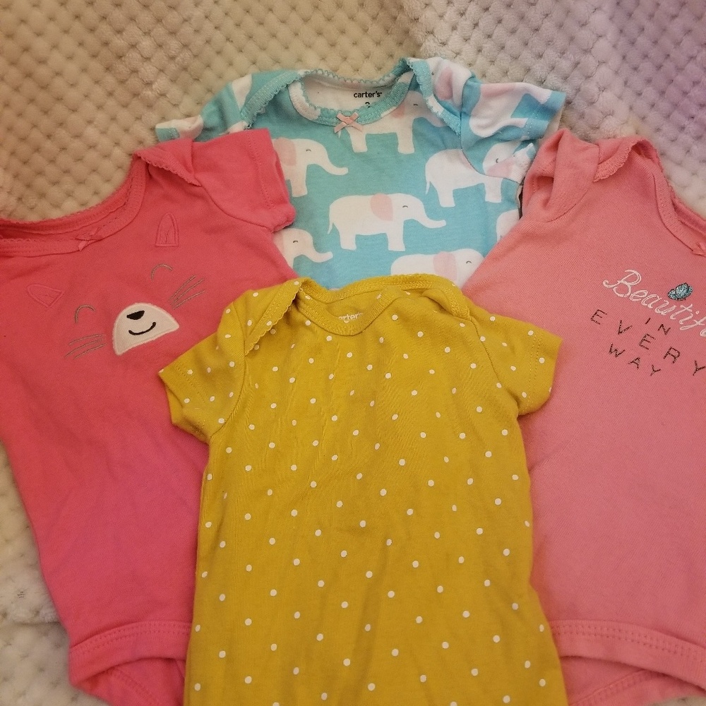 Girls shirtsleeves onesies